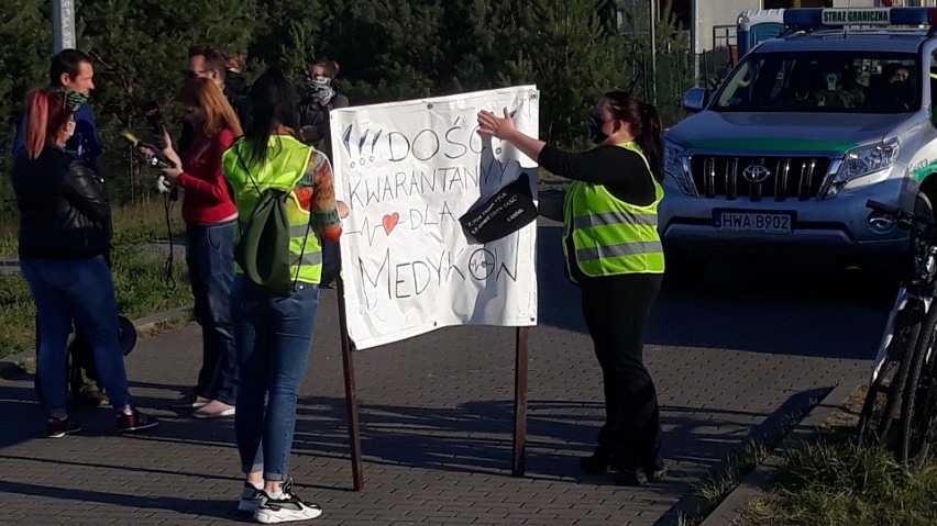 Protest na granicy. "Medyk to nie gorszy sort"