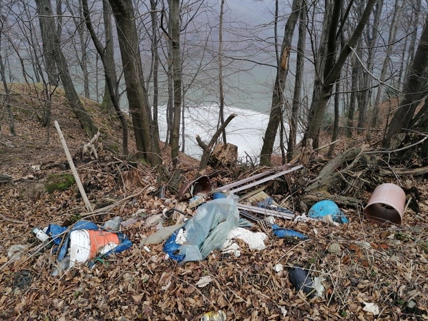 Na brzegach Jezior Żywieckiego i Międzybrodzkiego zalegają tony śmieci. To prawdziwa plaga ZDJĘCIA
