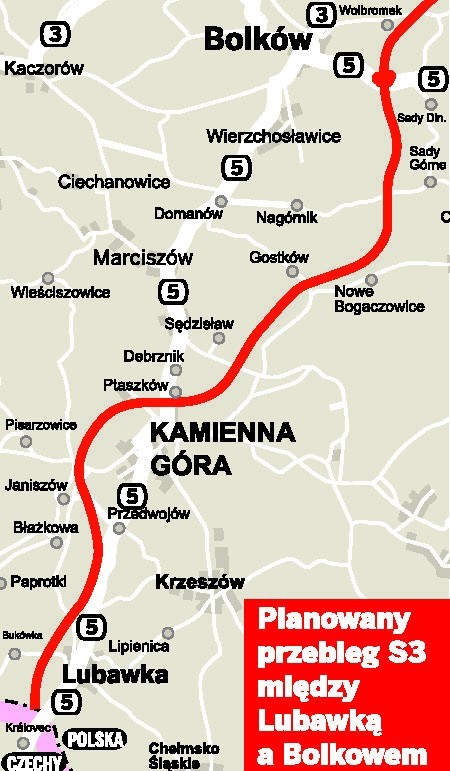 Droga ekspresowa S3 z Bolkowa do Czech coraz bliżej. Kiedy nią pojedziemy? (MAPA)