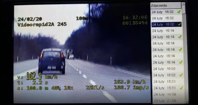 Policjanci z grupy speed zatrzymali kierowcę, który pędził w Zabrzu 164 km/h.