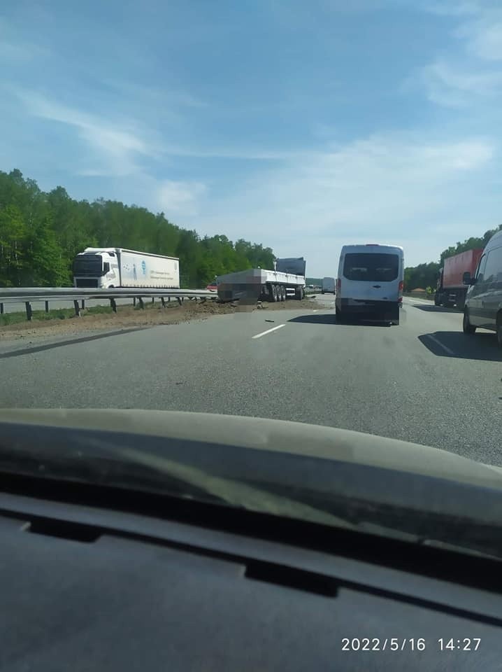 Wypadek na autostradzie A1