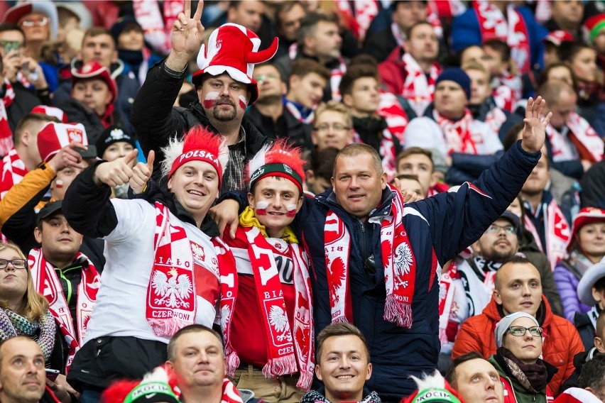 Kibice na Narodowym. Plska-Islandia 4:2