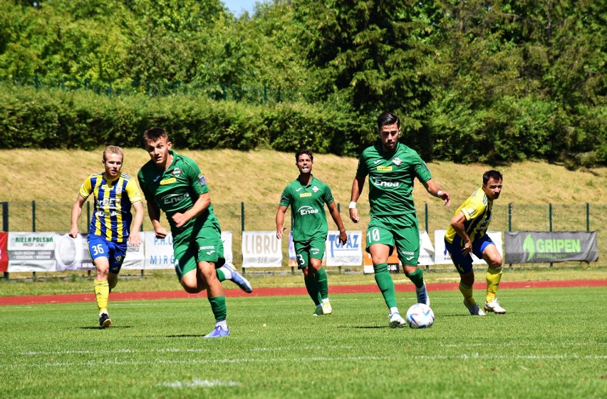 PKO BP Ekstraklasa. Arka Gdynia - Radomiak Radom 2:3 w sparingu. Zwycięstwo na zakończenie zgrupowania w Gniewinie. Zobacz zdjęcia