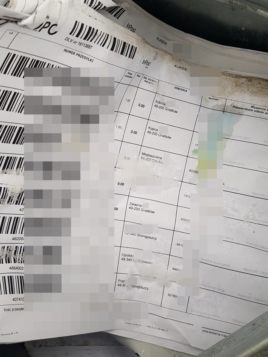 Dokumenty z danymi osobowymi w koszu na śmieci w Grodkowie. Sprawcy grożą nawet 2 lata więzienia!
