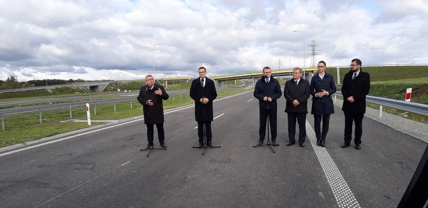 Premier Morawiecki z wizytą w Koszalinie, na węźle drogowym S6/S11 Bielice  [ZDJĘCIA, WIDEO] 