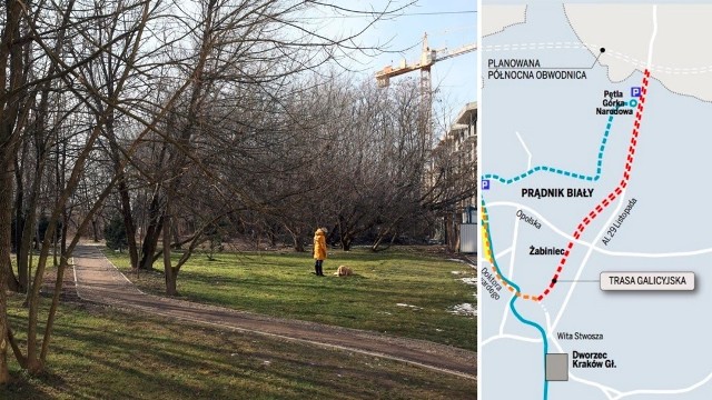 Radny Łukasz Wantuch proponuje, by zamiast budowy Trasy Galicyjskiej zrobić park dla mieszkańców.