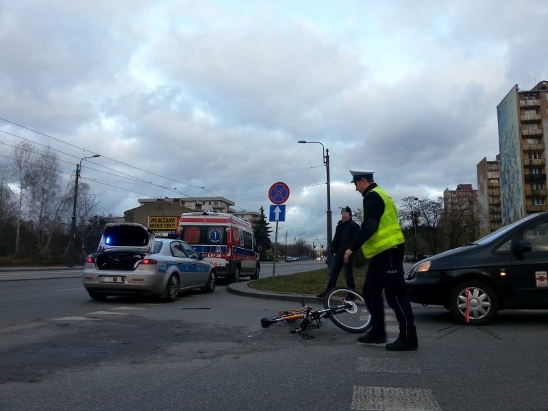 Rowerzysta został potrącony w sobotę ok. godz. 14.