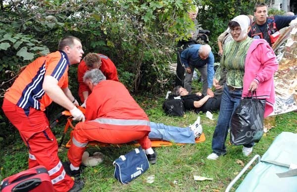 Wypadek autokaru z pielgrzymami w Dybawce k. Przemyśla