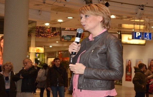 Prezydent Hanna Zdanowska w Galerii Łódzkiej.