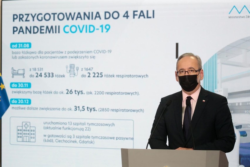 Następnie minister Niedzielski przedstawił dodatkowe...