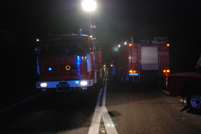 Wypadek w miejscowości Ryboły zablokował krajową dziewiętnastkę