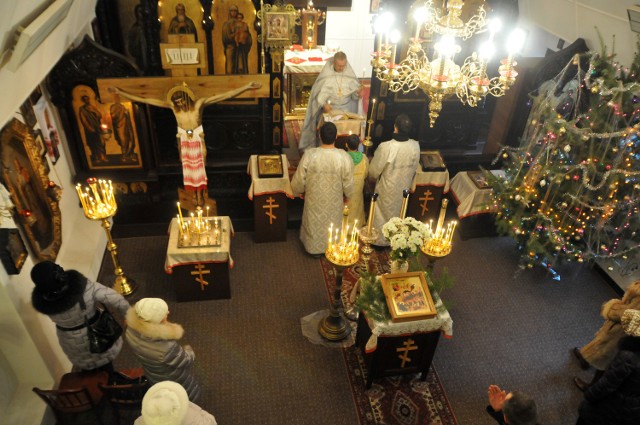 Boże Narodzenie 2015 w bydgoskiej cerkwi prawosławnej p.w. św. Mikołaja Cudotwórcy