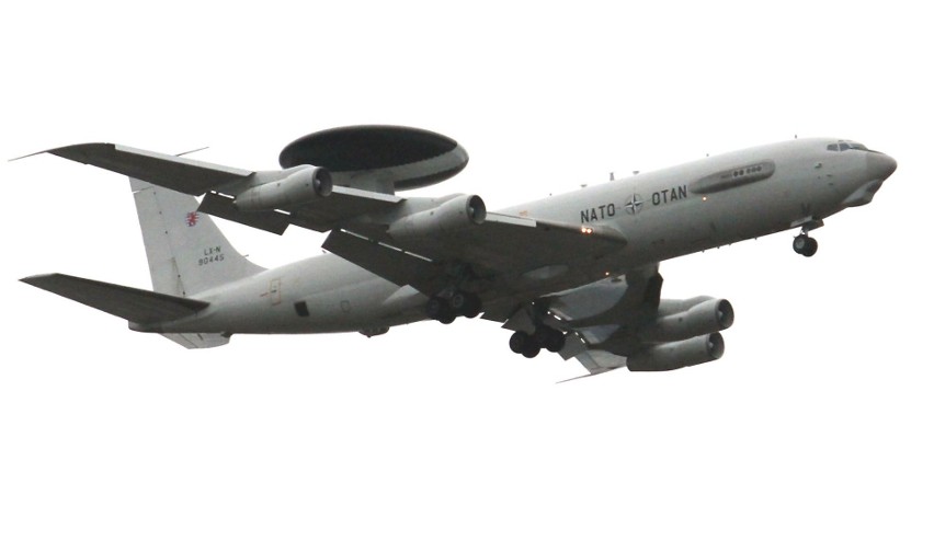 Samolot AWACS nad Wrocławiem