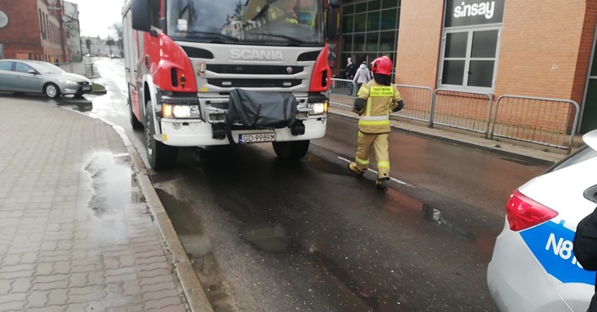 Kolizja BMW na ul. Deotymy w Słupsku.