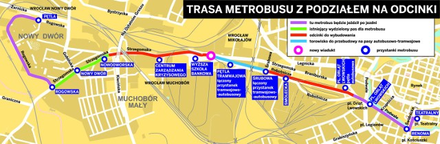 Koniec konsultacji w sprawie komunikacji na trasie Nowy Dwór - centrum miasta. Władze pozostają przy koncepcji metrobusu. ZOBACZ MAPĘ W POWIĘKSZENIU