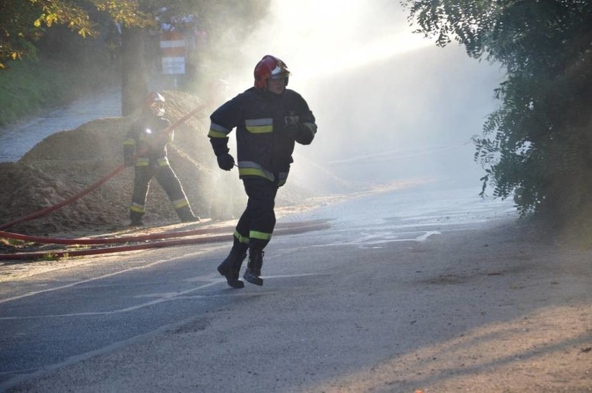 Pożar przy dworcu. Dwie osoby ranne