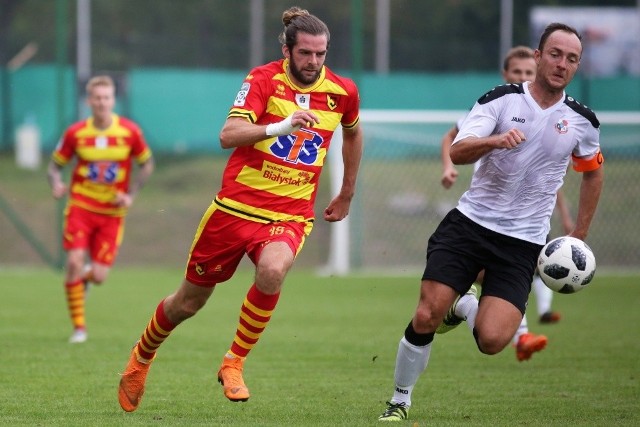 Cillian Sheridan w towarzyskim meczu z Mamrami Giżycko zdobył trzy gole