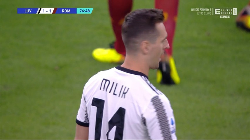 Liga włoska. Arkadiusz Milik zadebiutował w Juventusie. Remis z Romą, trzech Polaków na boisku w drugiej połowie