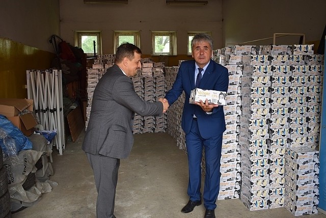 Dyrektor Domu Pomocy Społecznej w Zochcinku Jarosław Basak bardzo dziękuje za przekazane dary