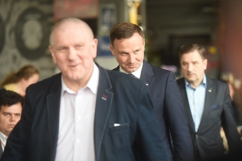 Kampania wyborcza: Andrzej Duda, kandydat na prezydenta RP...