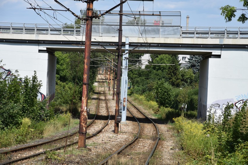 Linia tramwajowa pomiędzy centrum Bytomia i Stroszkiem