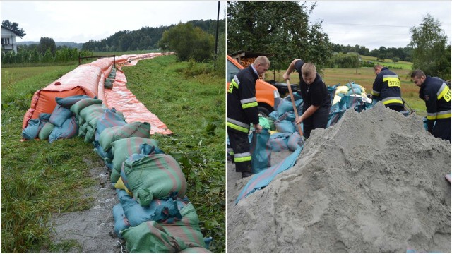 W gminie Łapanów trwa umacnianie wałów przeciwpowodziowych. Region przygotowuje się na kolejną falę opadów