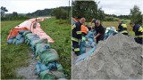 Region tarnowski przygotowuje się na kolejną falę opadów. W gminie Łapanów trwa umacnianie wałów przeciwpowodziowych [ZDJĘCIA 31.08]