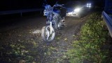 Wypadek pijanego motocyklisty na trasie Budowo- Unichowo (ZDJĘCIA)