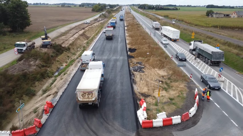 Budowany odcinek drogi S5 Świecie Południe - Bydgoszcz...