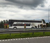 Pożar autokaru na A1 w kierunku Częstochowy. Ewakuowanych zostało ponad 60 pasażerów. Tworzy się korek 