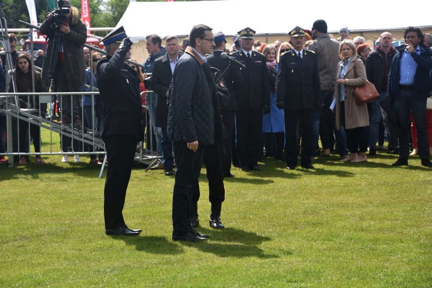 Premier Mateusz Morawiecki w Rypinie nagrodził strażaków [zdjęcia]