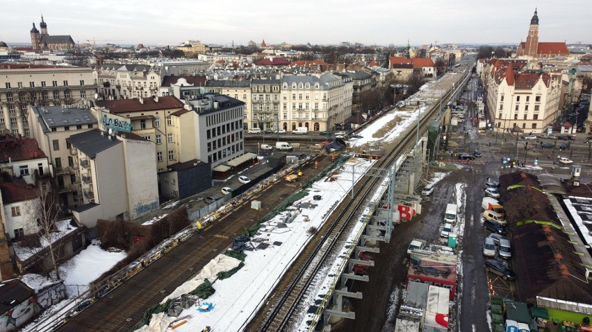 Trwa wielka budowa nowych estakad w centrum Krakowa