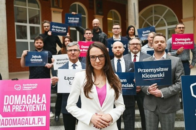 Klaudia Domagała została kandydatką Konfederacji i Bezpartyjnych Samorządowców na prezydenta Łodzi w wyborach samorządowych zapowiedzianych na 7 kwietnia.