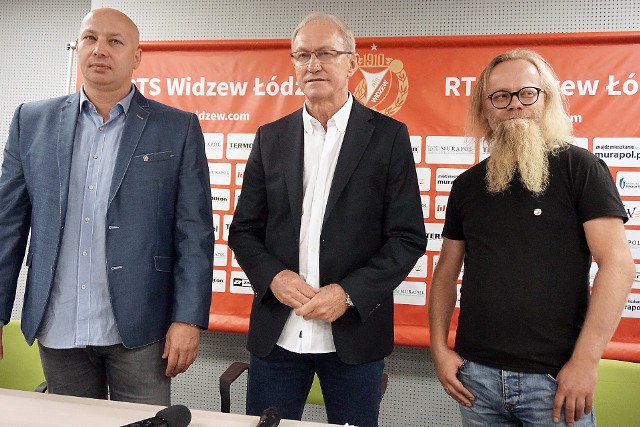 Prezes Przemysław Klementowski, trener Franciszek Smuda, prezes Michał Sapota