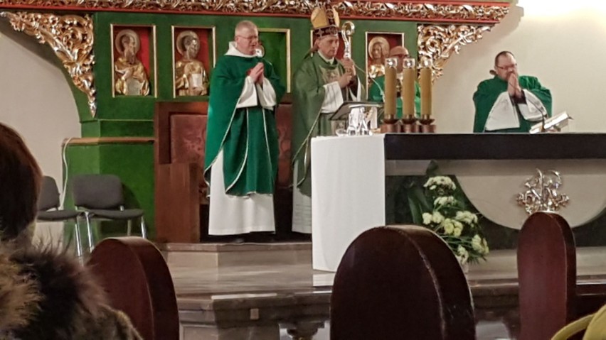 Biskup z Odessy w Ukrainie odprawił mszę w Szczecinie