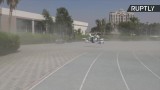 Niezwykły pojazd policji w Dubaju. Hybryda drona i motocykla (video) 