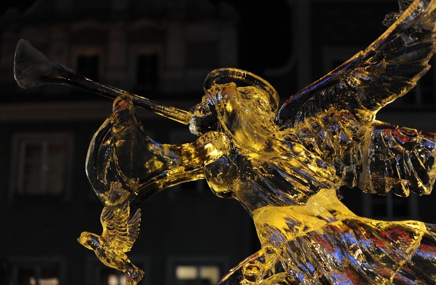 Najpiękniejsze lodowe rzeźby, które stanęły w Poznaniu