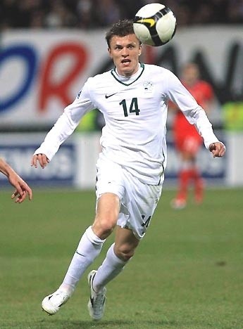 Zlatko Dedić, zdobywca pierwszego gola dla gospodarzy.