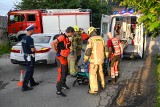 Wypadek motocyklisty w Zakopanem. Mężczyzna zderzył się ze znakiem drogowym
