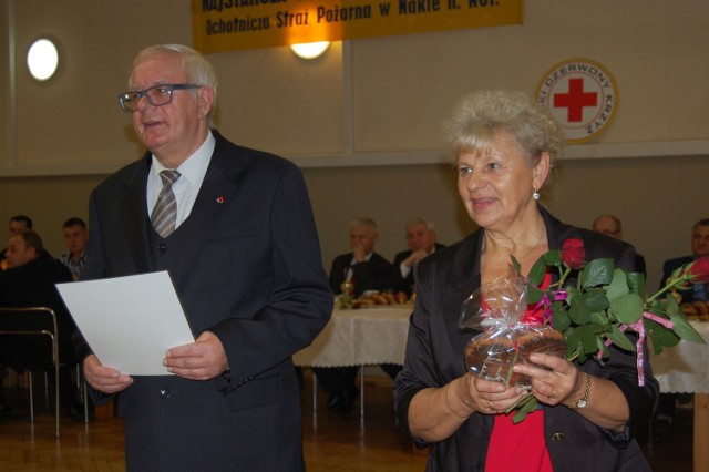 Krwiodawcom dziękowali: Bogumiła Jabłońska i Zygmunt Czajkowski