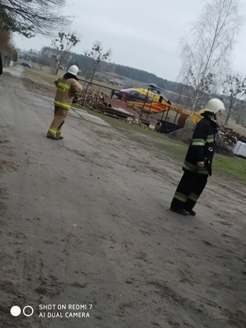 Groźny pożar domu jednorodzinnego pod Szubinem [zdjęcia]