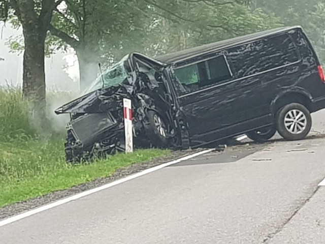 Tragiczny wypadek w Objezierzu na DK 21.