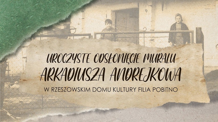 Nowy mural Arkadiusza Andrejkowa powstał na rzeszowskim osiedlu Pobitno. W czwartek - odsłonięcie