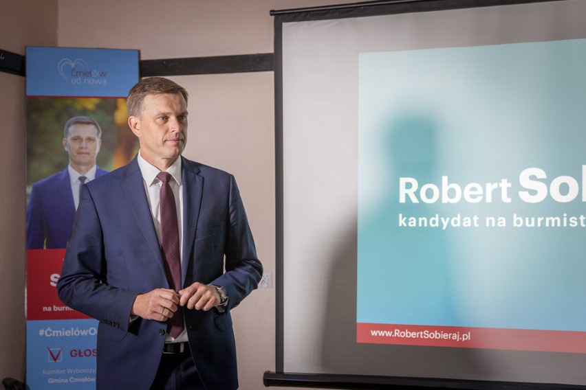 Robert Sobieraj, kandydat na burmistrza Ćmielowa przedstawił swój program i kandydatów na radnych