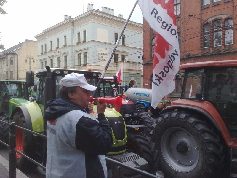 Protest rolników w Bydgoszczy