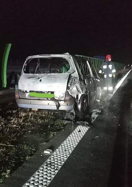 Wypadek i pożar na A4. Potężne korki na autostradzie 