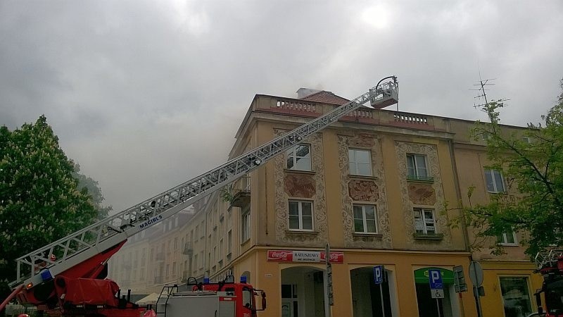 Białystok: Pożar na Rynku Kościuszki...