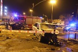 Dramatyczny wypadek na al. Jana Pawła II. Zderzyło się siedem samochodów. Kierowca bmw zatrzymany ZDJĘCIA
