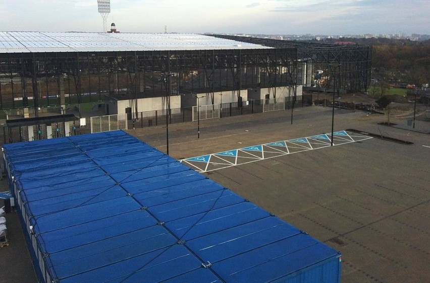 Stadion Pogoni - stan prac 15-17 listopada 2020.