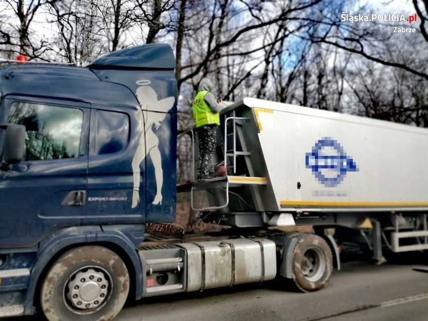 Zabrzańska policja zatrzymała kierowcę ciężarówki, który...